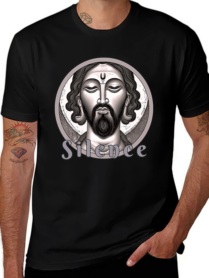 Silence Graphic T-Shirt - Black Unisex Tee