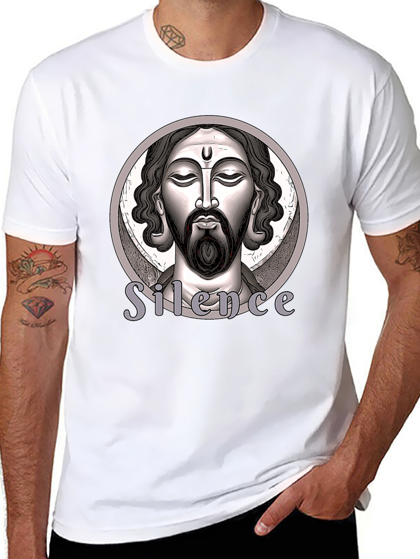 Silence Graphic T-Shirt - Black Unisex Tee