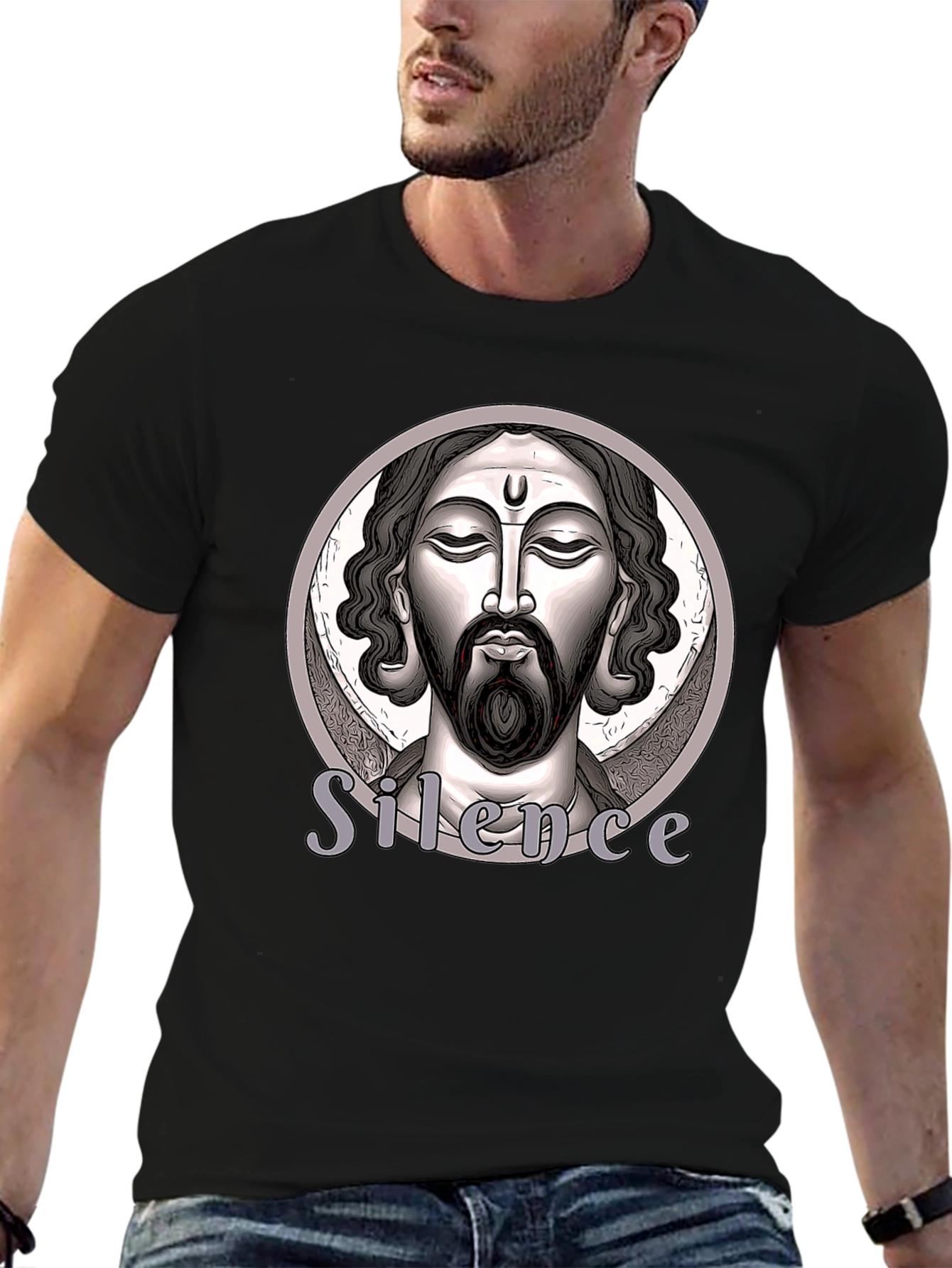 Silence Graphic T-Shirt - Black Unisex Tee