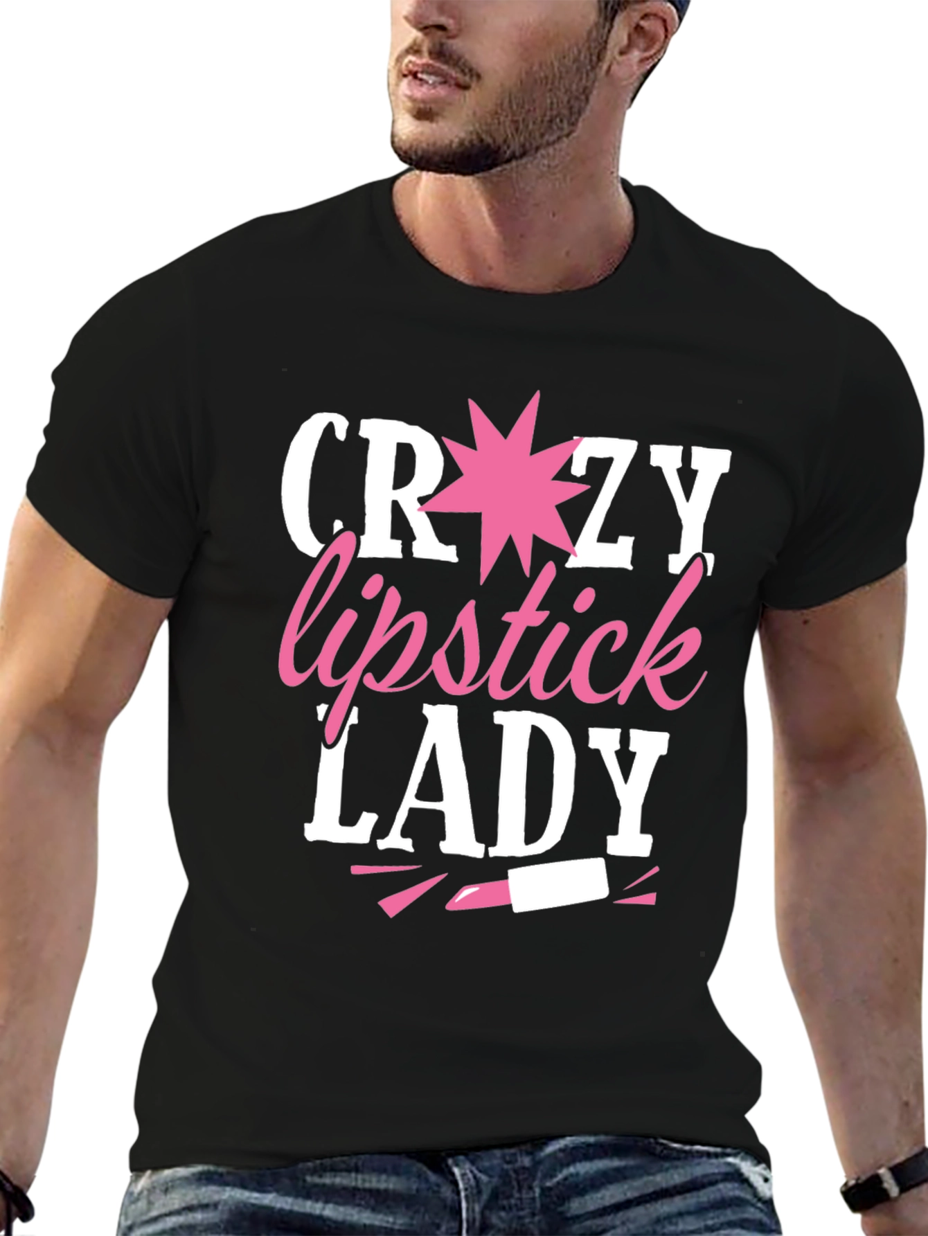 Crazy Lipstick Lady T-Shirt