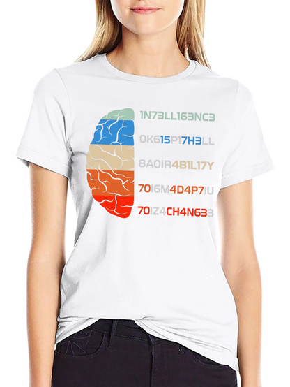 Brain Teaser Graphic T-Shirt - Clever Geeky Design