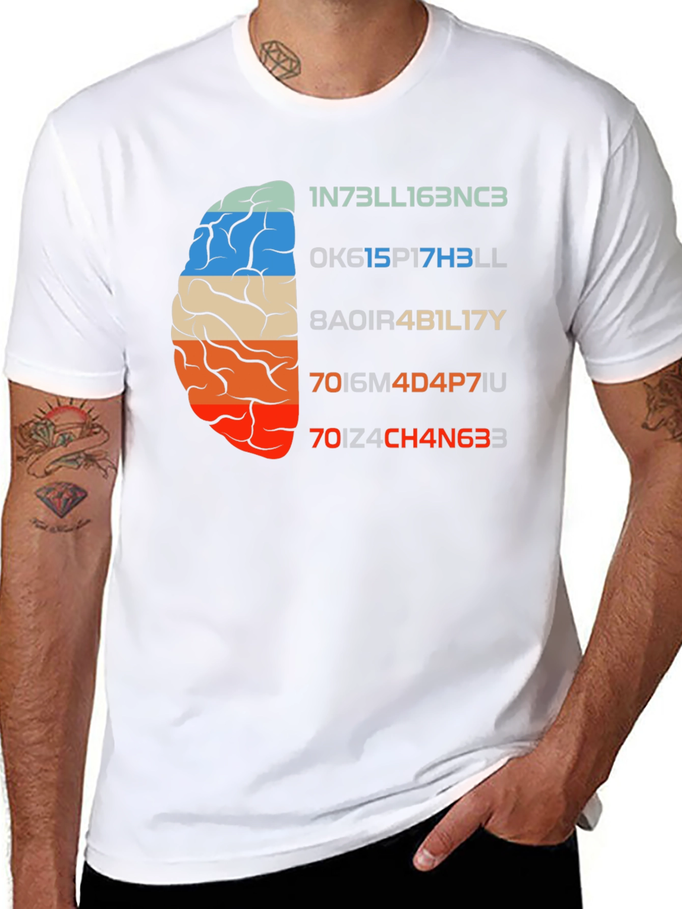 Brain Teaser Graphic T-Shirt - Clever Geeky Design