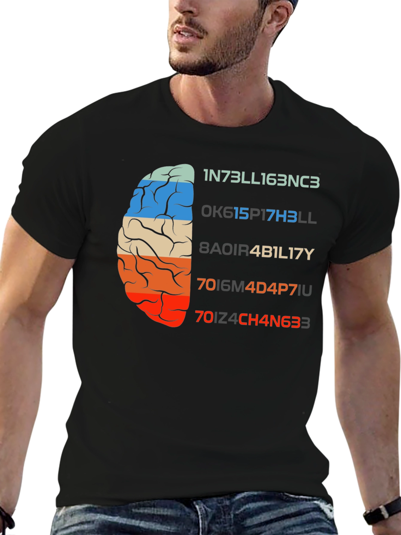 Brain Teaser Graphic T-Shirt - Clever Geeky Design