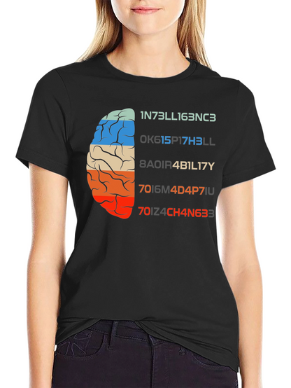 Brain Teaser Graphic T-Shirt - Clever Geeky Design