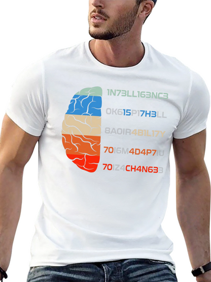 Brain Teaser Graphic T-Shirt - Clever Geeky Design