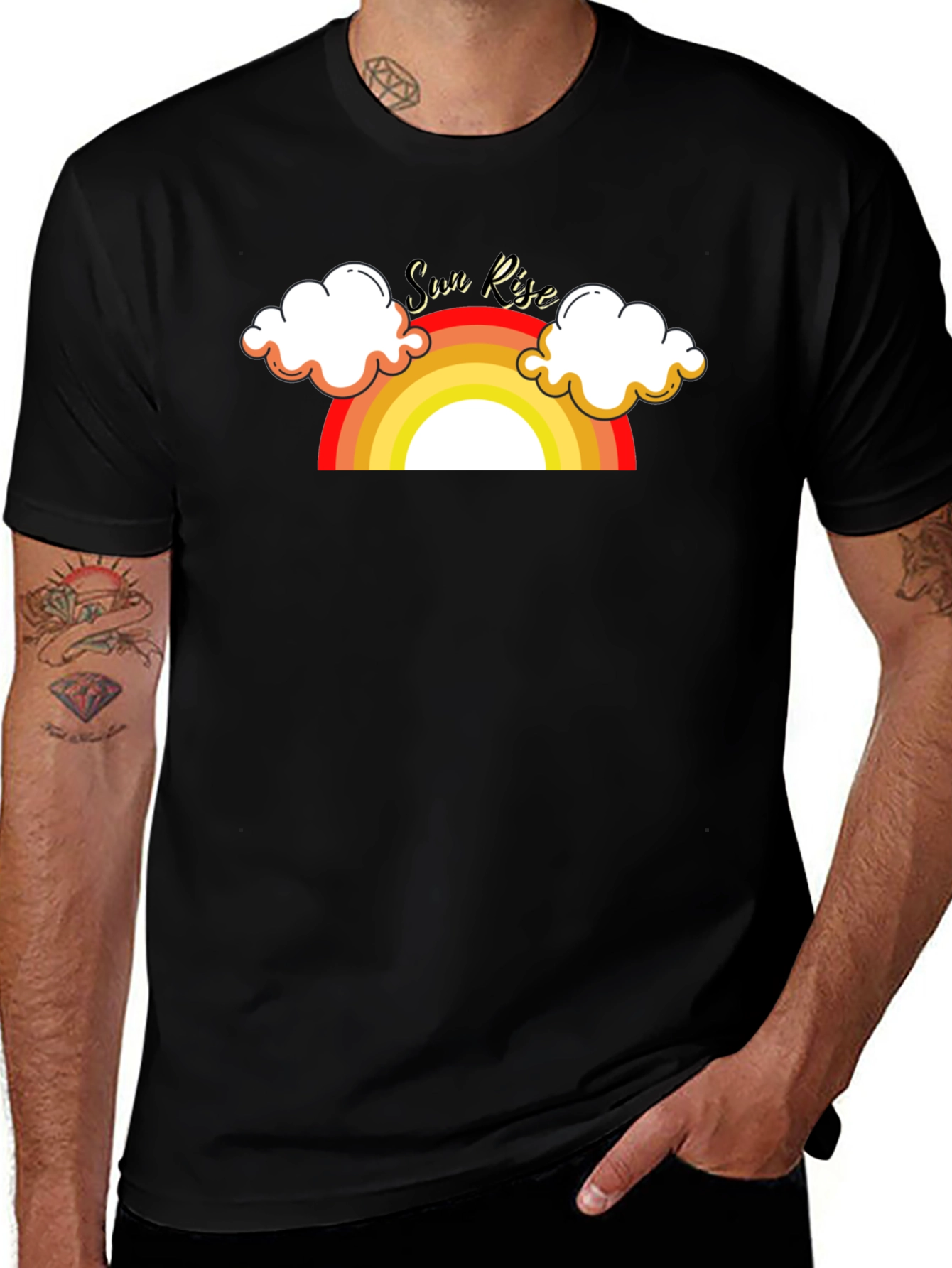 Sunrise Graphic Tee - Retro Style