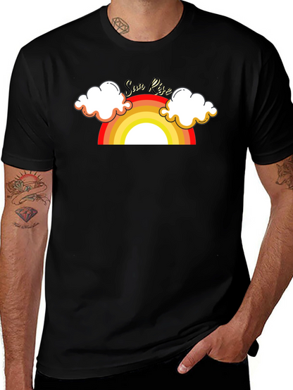 Sunrise Graphic Tee - Retro Style