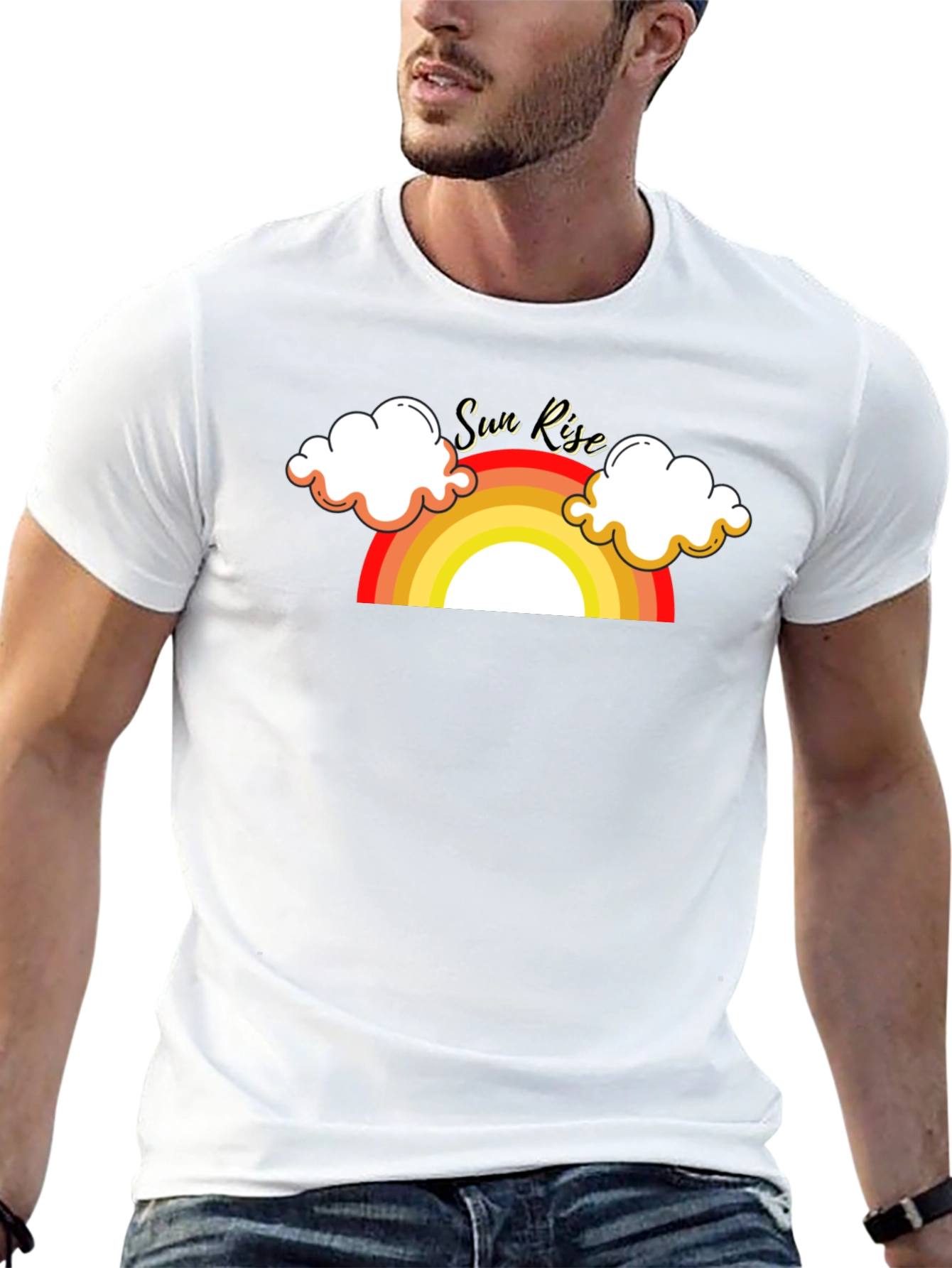 Sunrise Graphic Tee - Retro Style