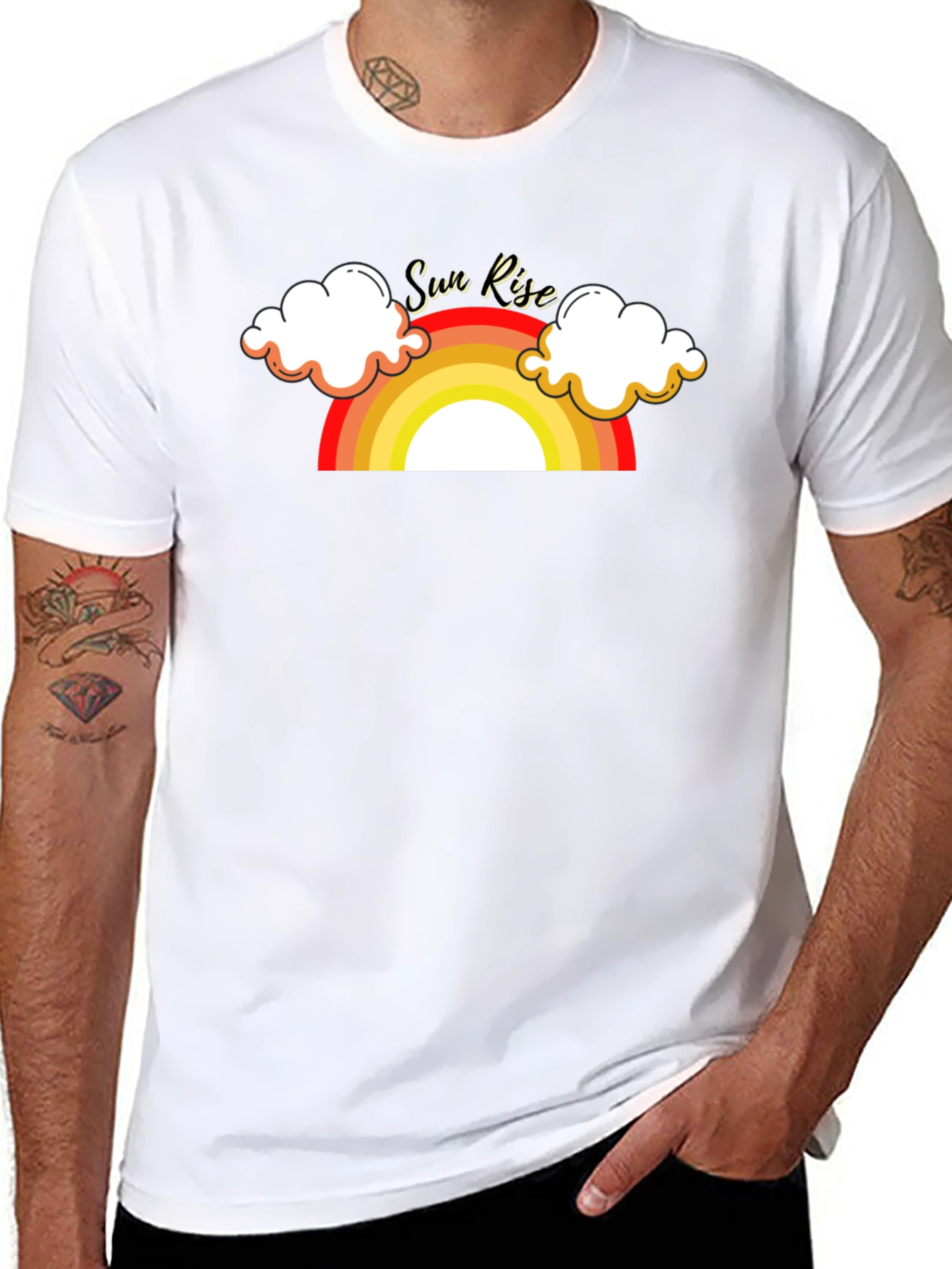 Sunrise Graphic Tee - Retro Style