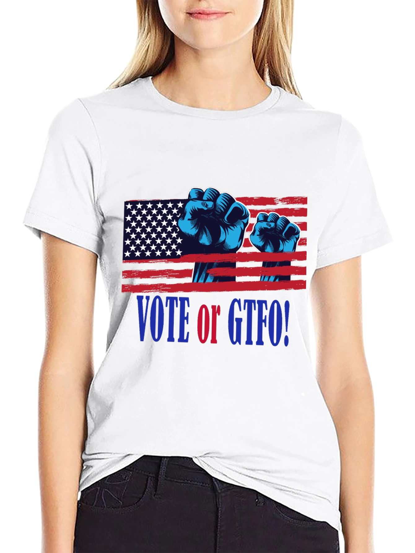 Vote or GTFO! Patriotic Graphic T-Shirt
