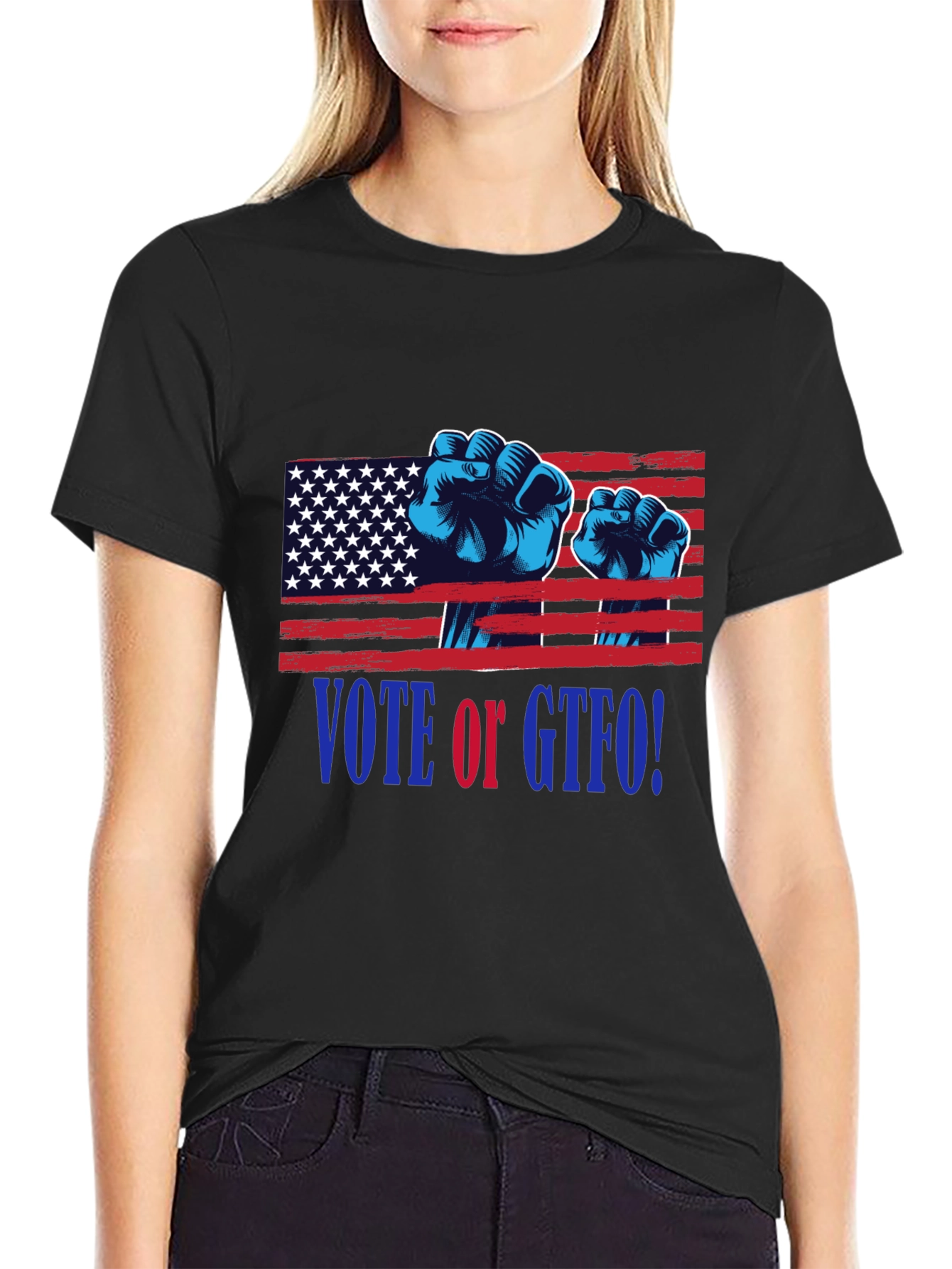 Vote or GTFO! Patriotic Graphic T-Shirt