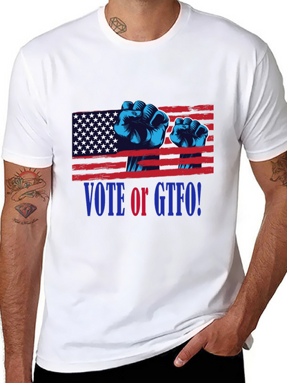 Vote or GTFO! Patriotic Graphic T-Shirt