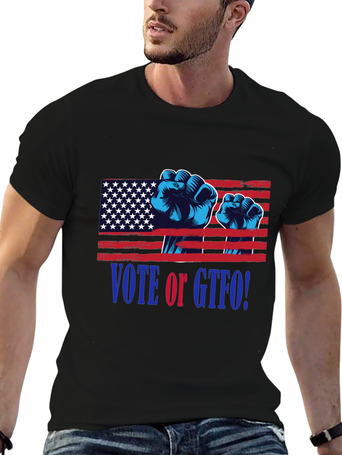 Vote or GTFO! Patriotic Graphic T-Shirt