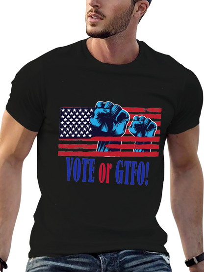 Vote or GTFO! Patriotic Graphic T-Shirt