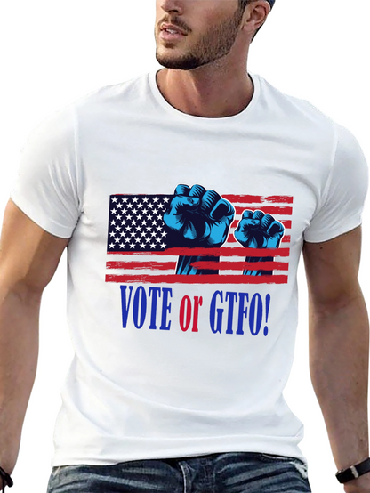 Vote or GTFO! Patriotic Graphic T-Shirt