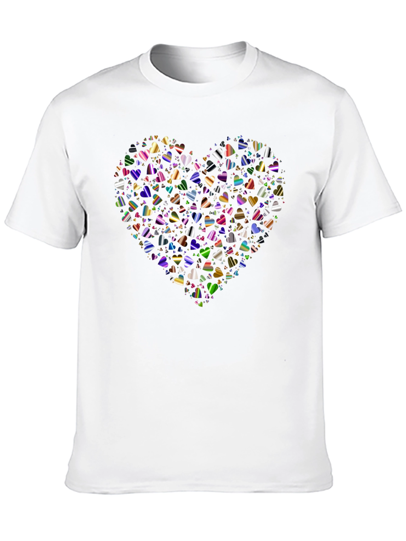 Heart of Hearts Black Graphic T-Shirt