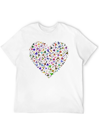 Heart of Hearts Black Graphic T-Shirt