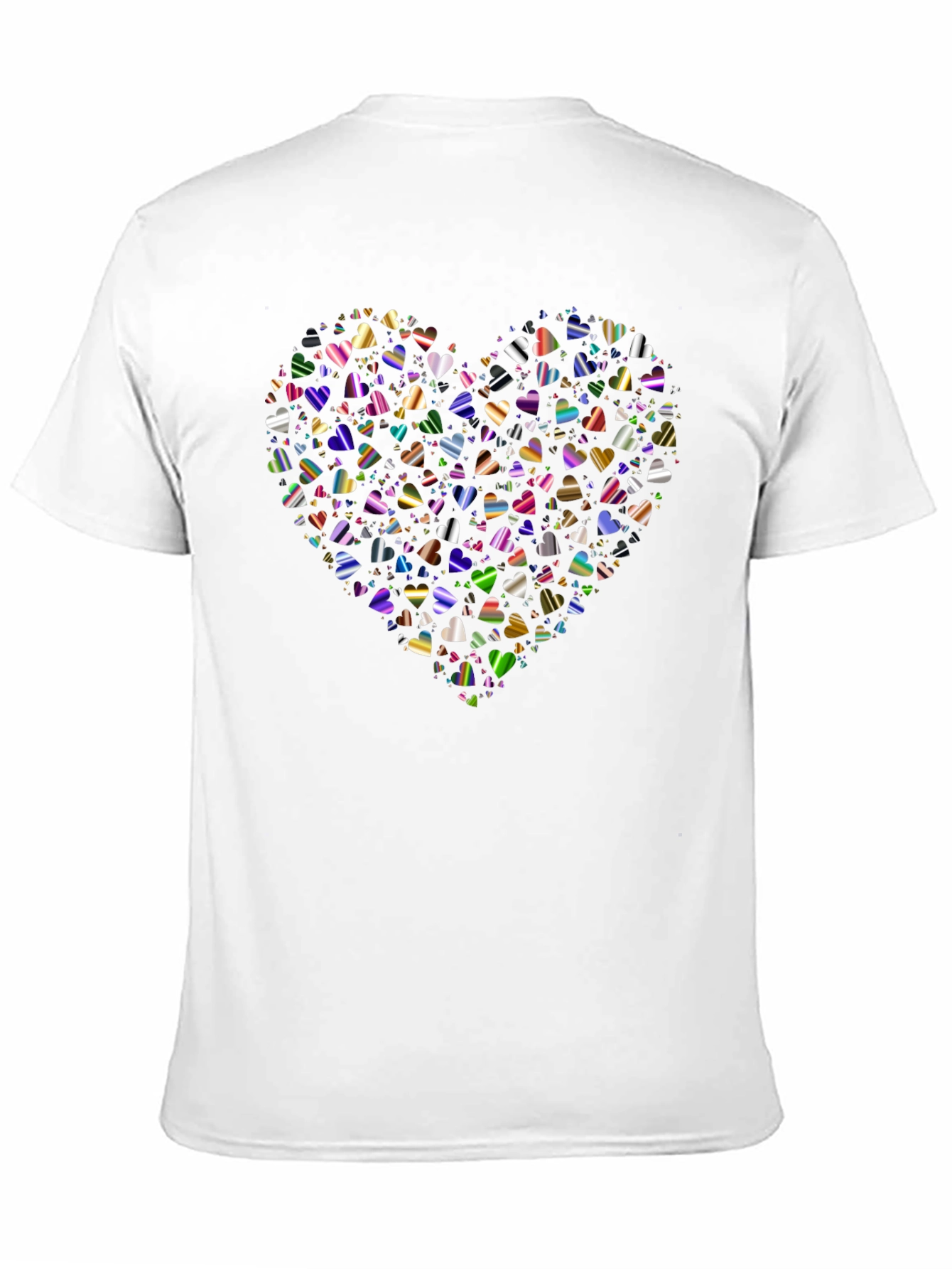 Heart of Hearts Black Graphic T-Shirt