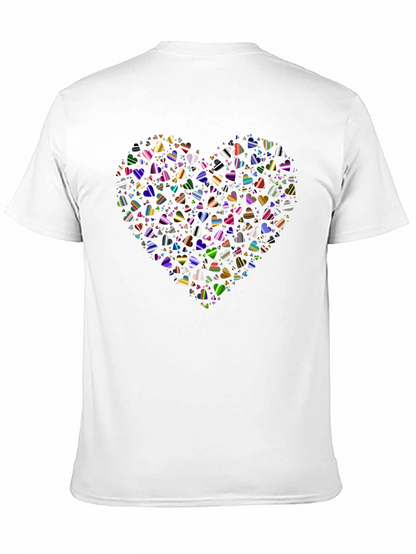 Heart of Hearts Black Graphic T-Shirt
