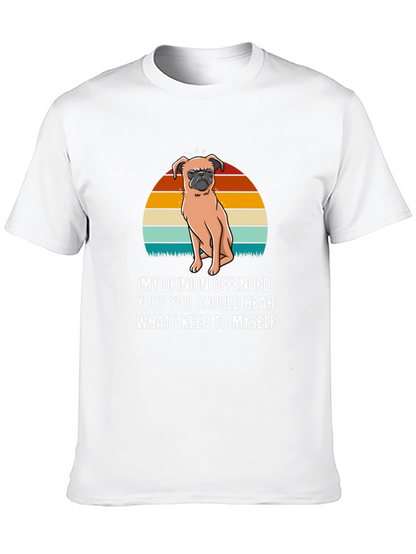 Offended Pug Tee - My Opinion T-Shirt