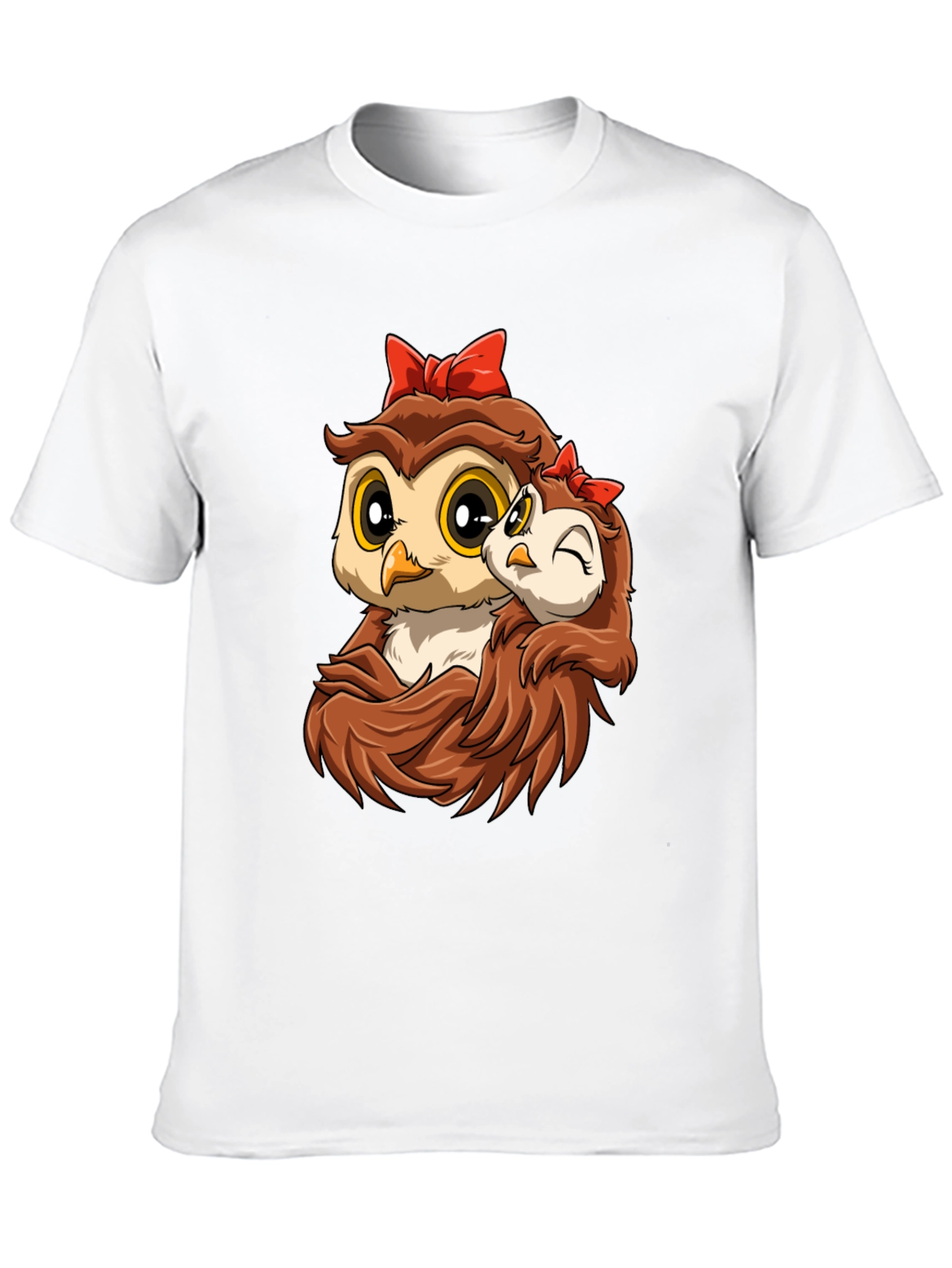 Owl Mama and Baby Graphic Tee
