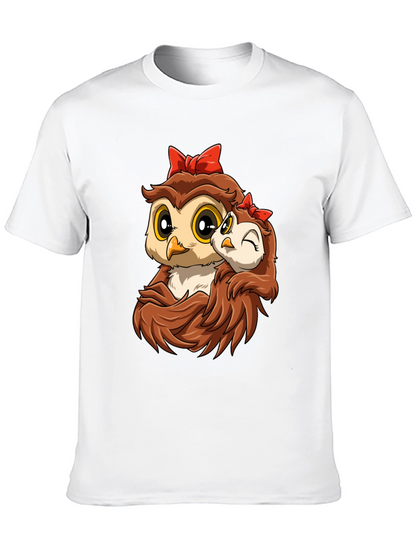 Owl Mama and Baby Graphic Tee