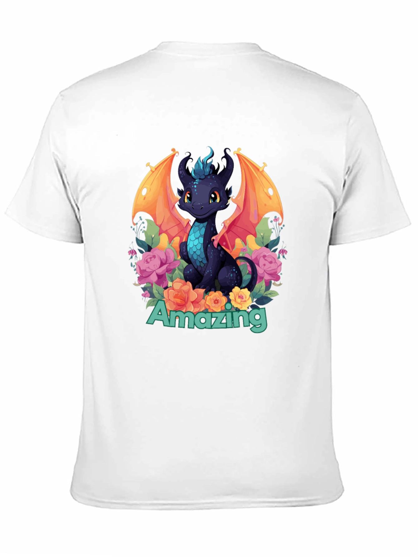 Amazing Dragon T-Shirt - Black Graphic Tee