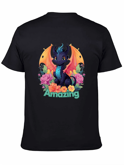 Amazing Dragon T-Shirt - Black Graphic Tee