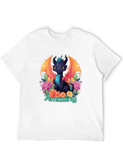 Amazing Dragon T-Shirt - Black Graphic Tee