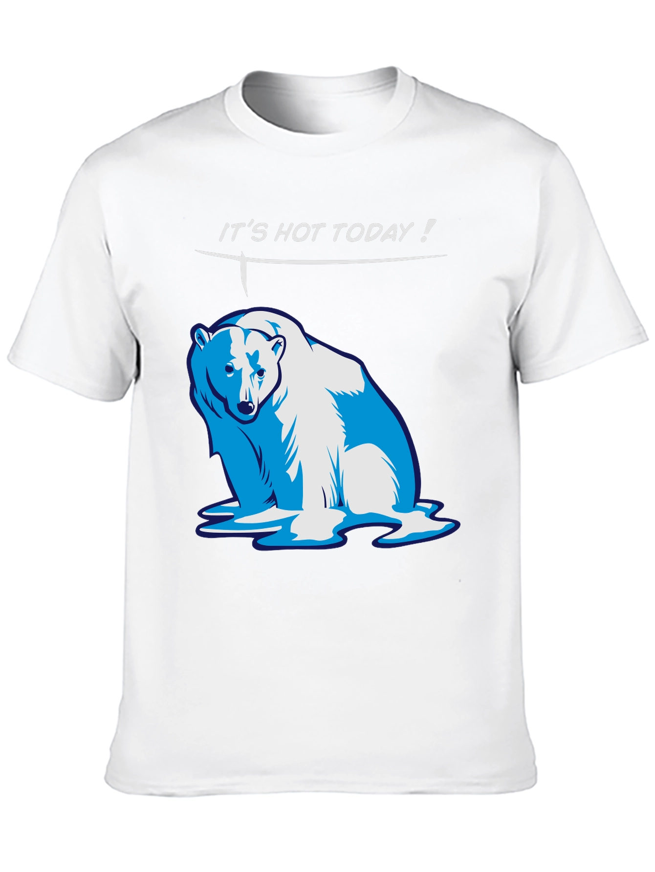 Funny Its Hot Today! Polar Bear Graphic T-Shirt