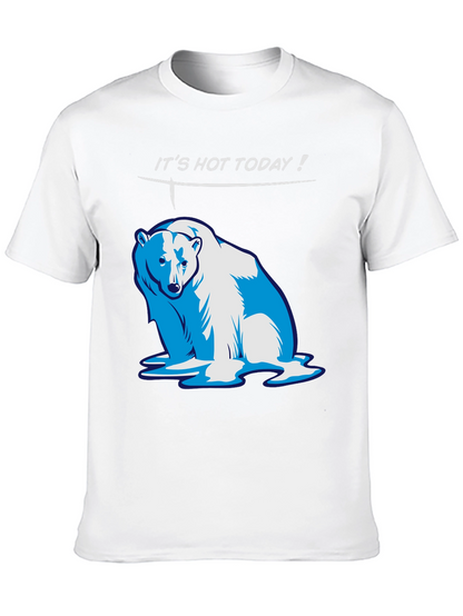 Funny Its Hot Today! Polar Bear Graphic T-Shirt
