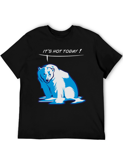 Funny Its Hot Today! Polar Bear Graphic T-Shirt