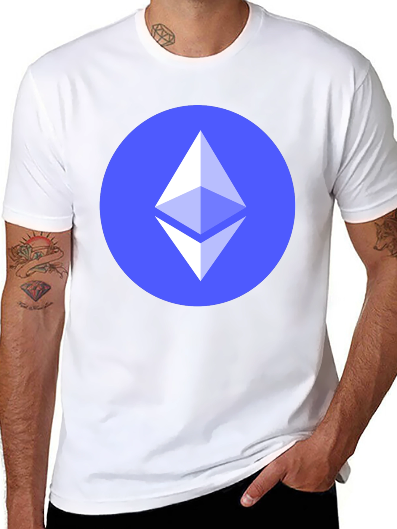 Ethereum Logo Graphic T-Shirt - Crypto Fashion