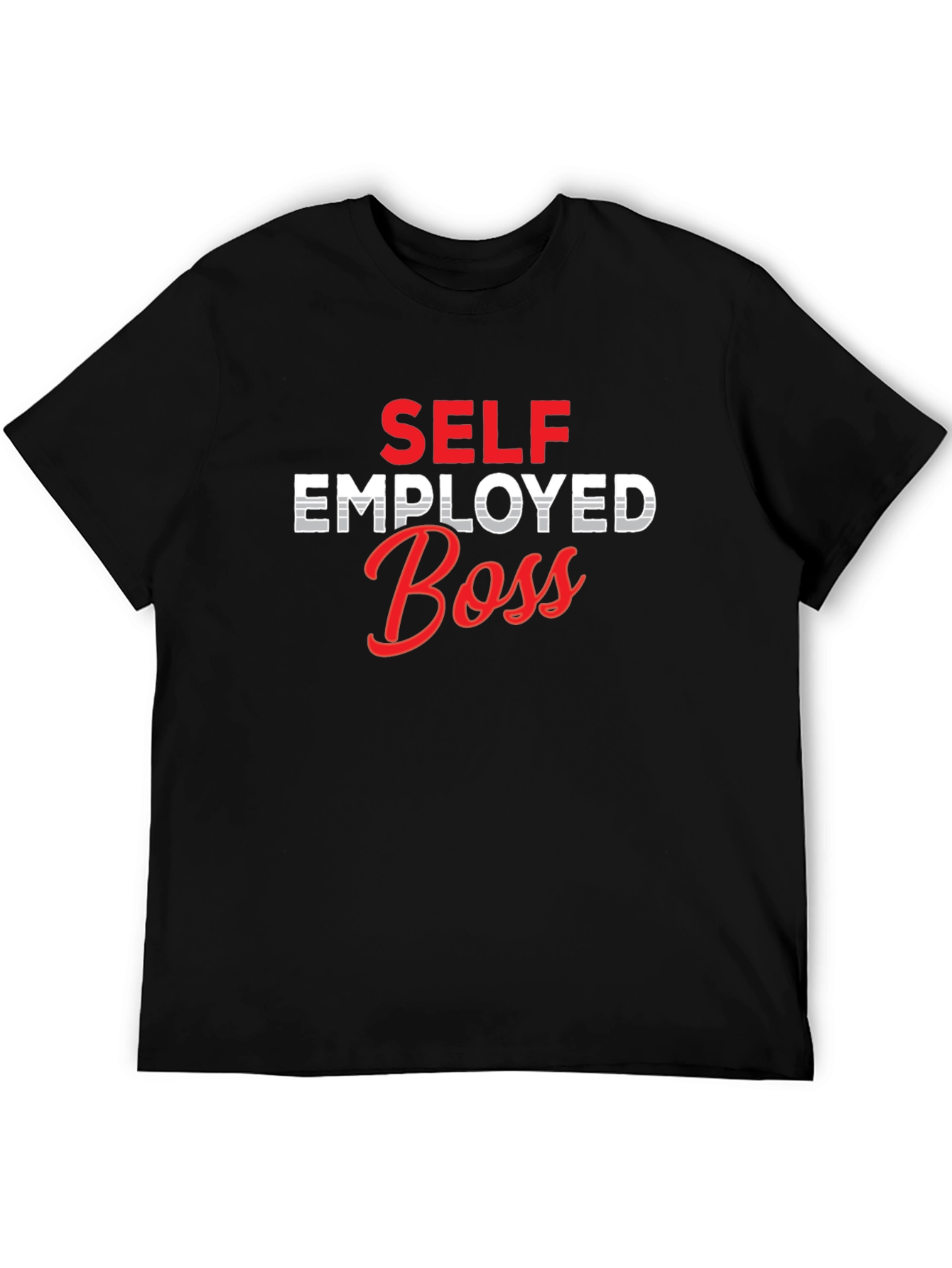 Self Employed Boss Graphic Tee - Black