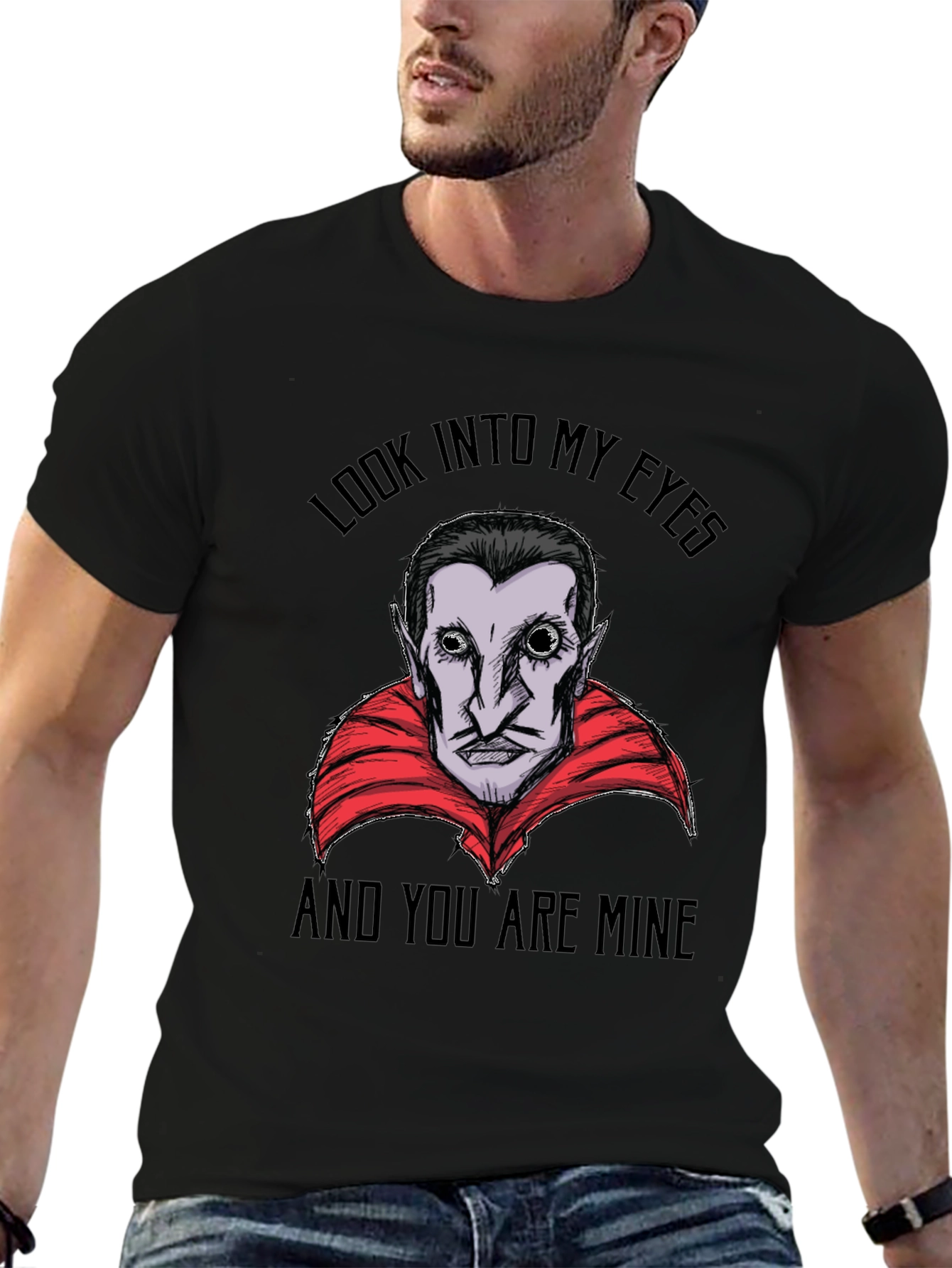 Vampire Graphic T-Shirt - Look Into My Eyes Tee