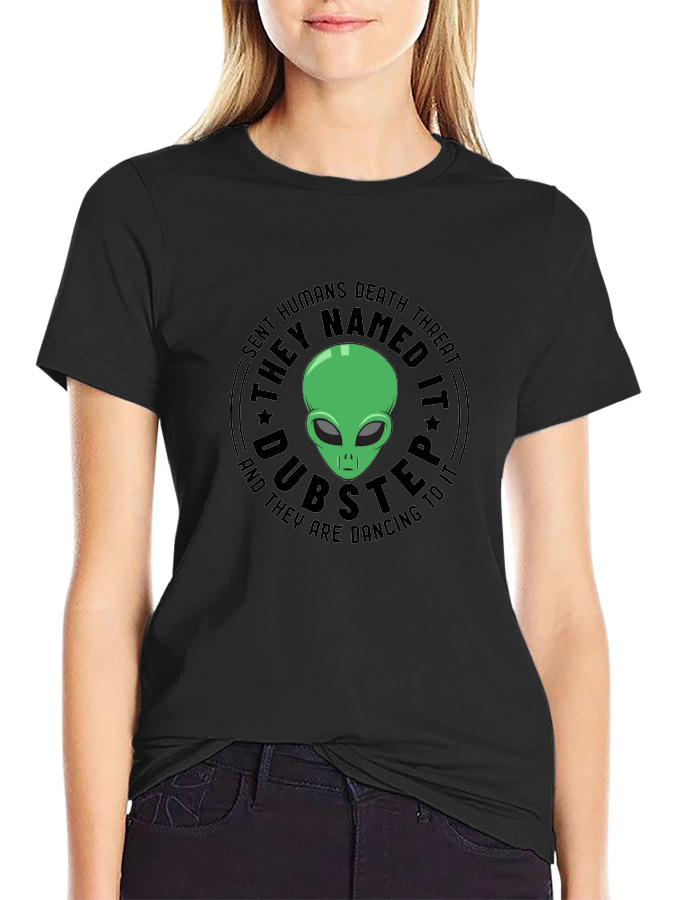 Dubstep Alien Graphic Tee