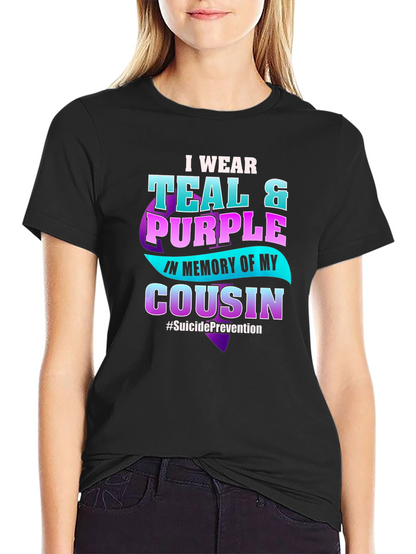 Teal & Purple Suicide Prevention Awareness T-Shirt