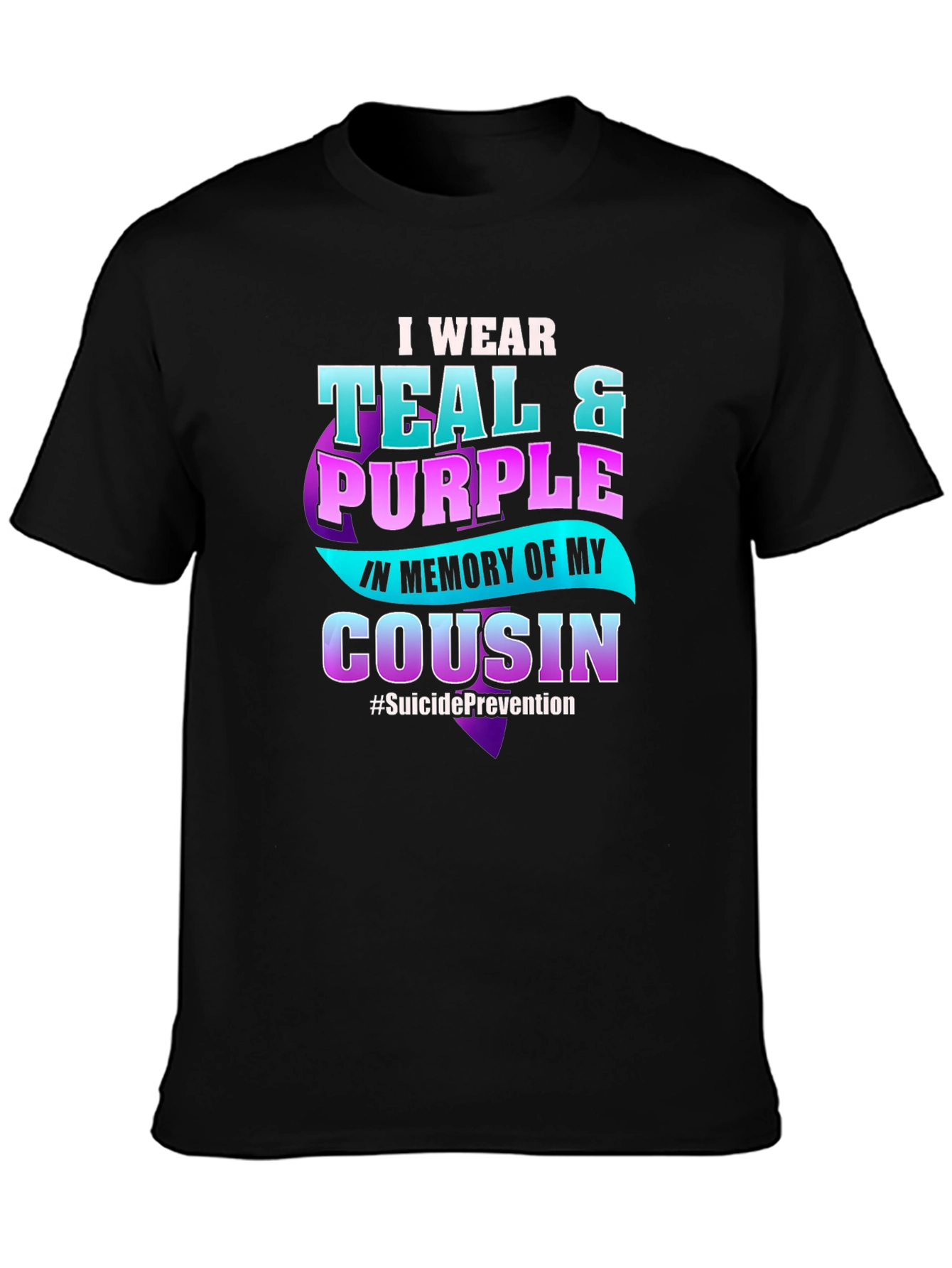 Teal & Purple Suicide Prevention Awareness T-Shirt