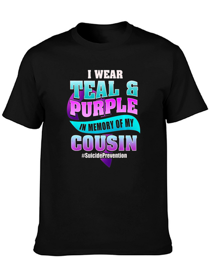 Teal & Purple Suicide Prevention Awareness T-Shirt
