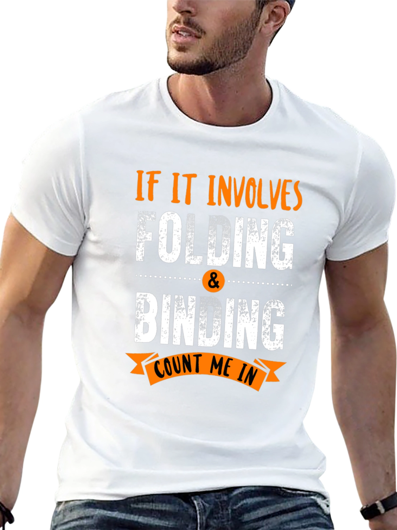 Folding & Binding Count Me In Black T-Shirt