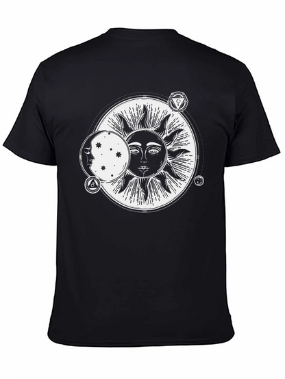 Sun & Moon Graphic Black T-Shirt