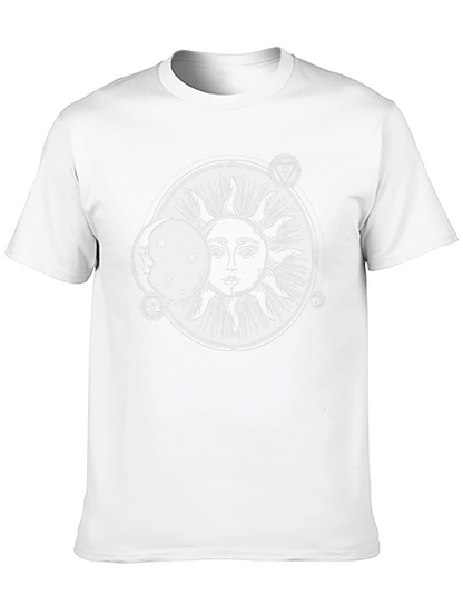 Sun & Moon Graphic Black T-Shirt