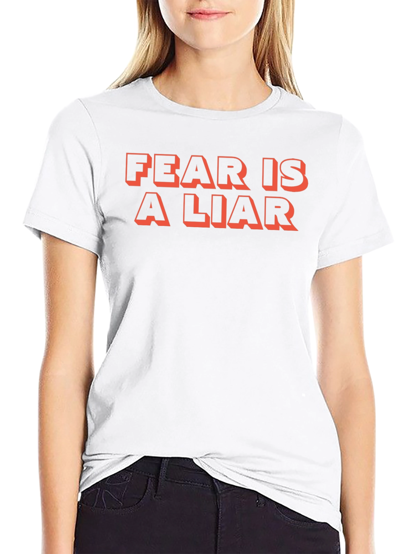 Fear Is A Liar Graphic Tee - Black