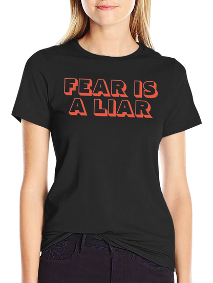 Fear Is A Liar Graphic Tee - Black
