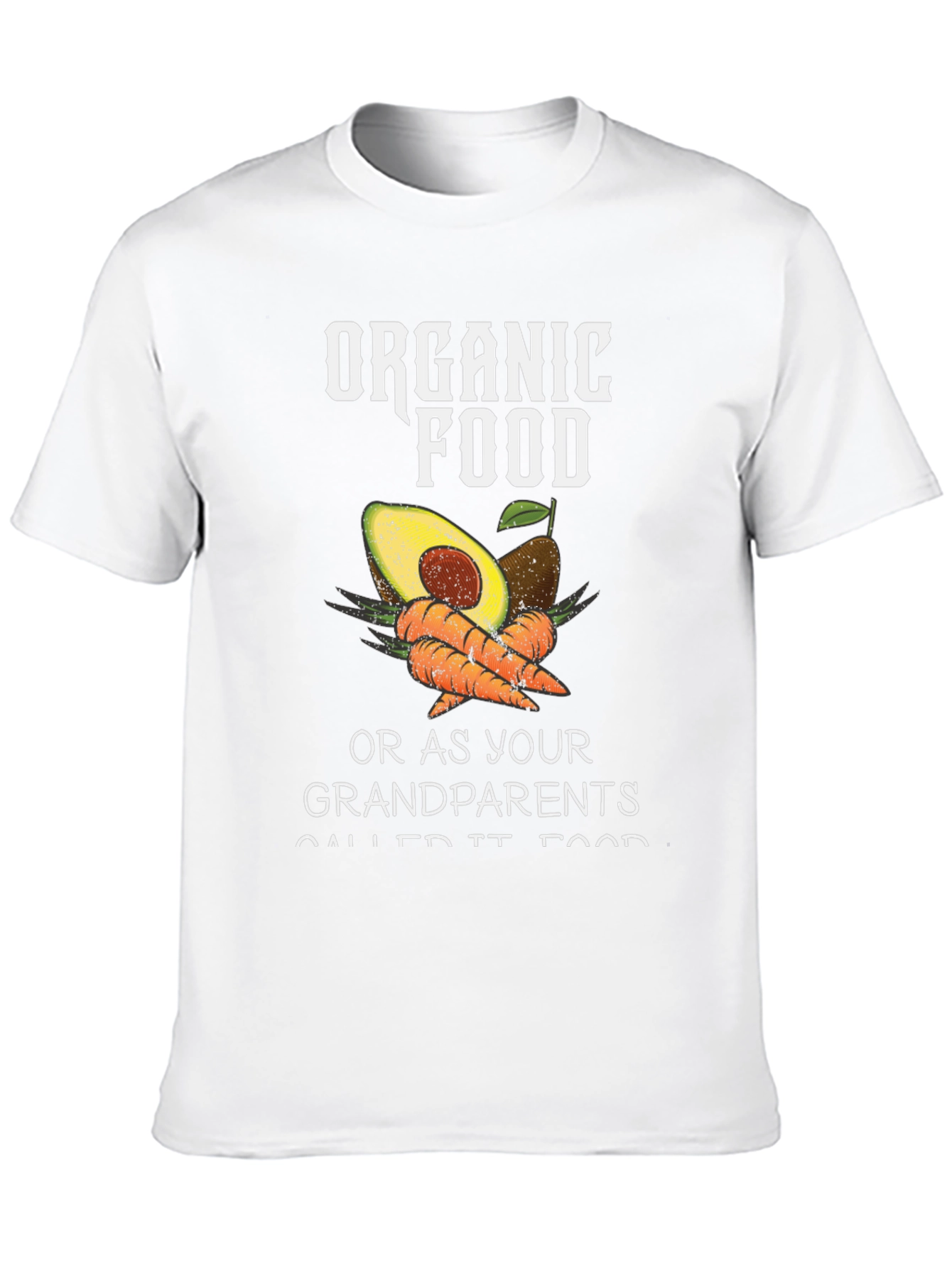 Organic Food T-Shirt - Avocado & Carrots
