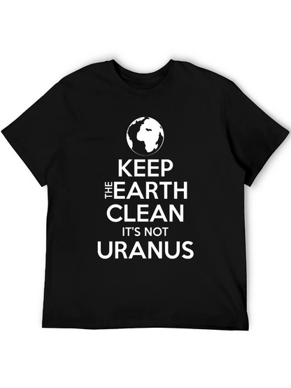Keep The Earth Clean Black T-Shirt