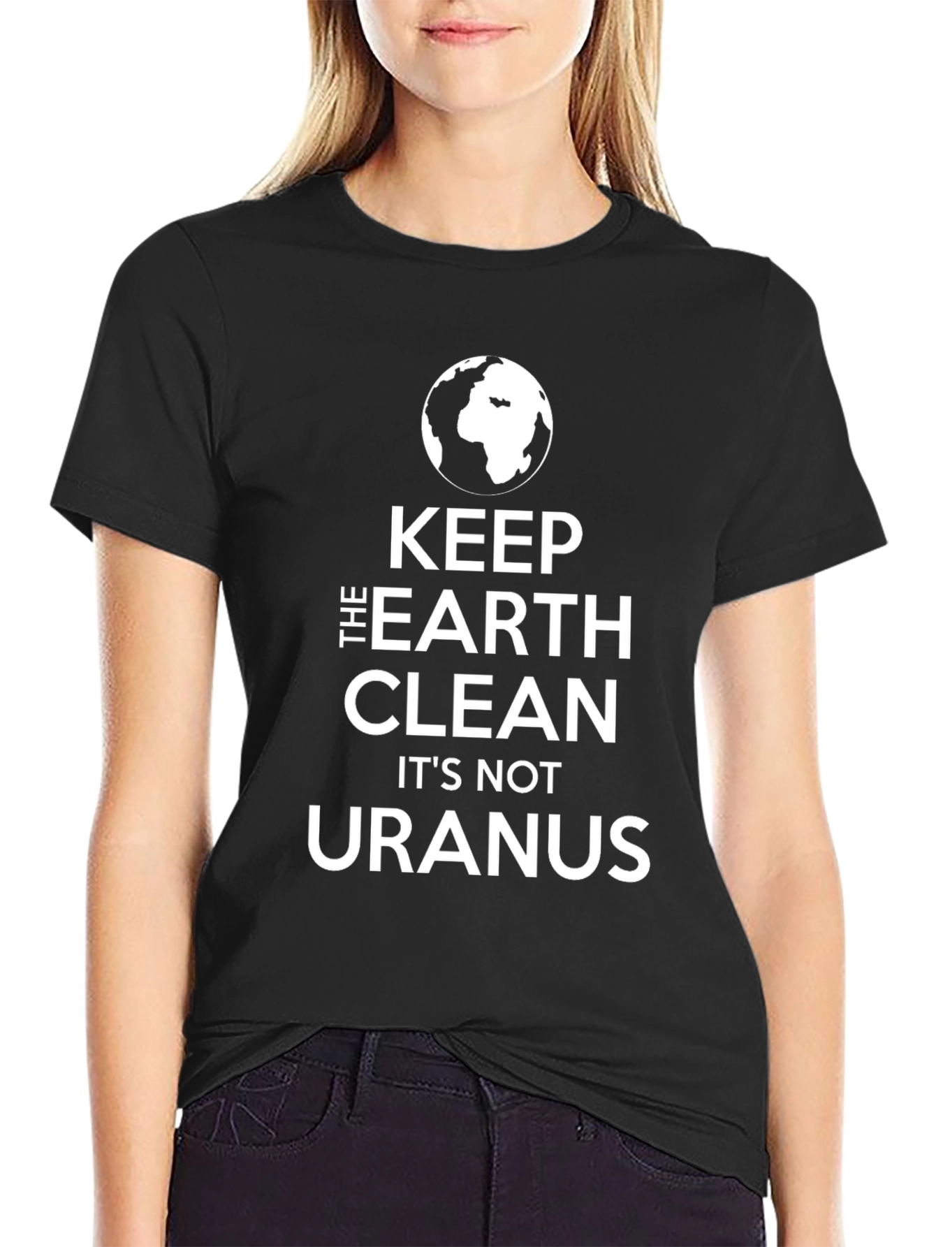 Keep The Earth Clean Black T-Shirt