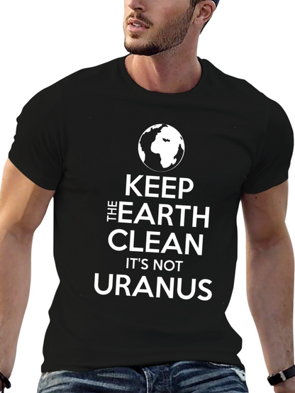 Keep The Earth Clean Black T-Shirt