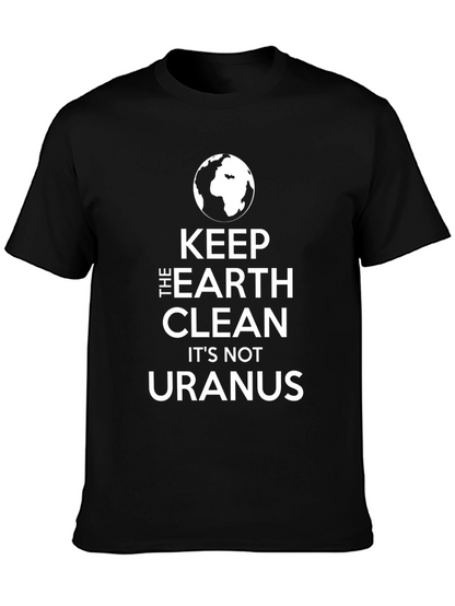 Keep The Earth Clean Black T-Shirt