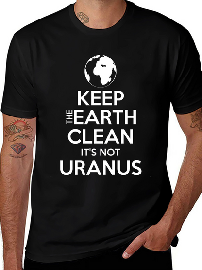 Keep The Earth Clean Black T-Shirt